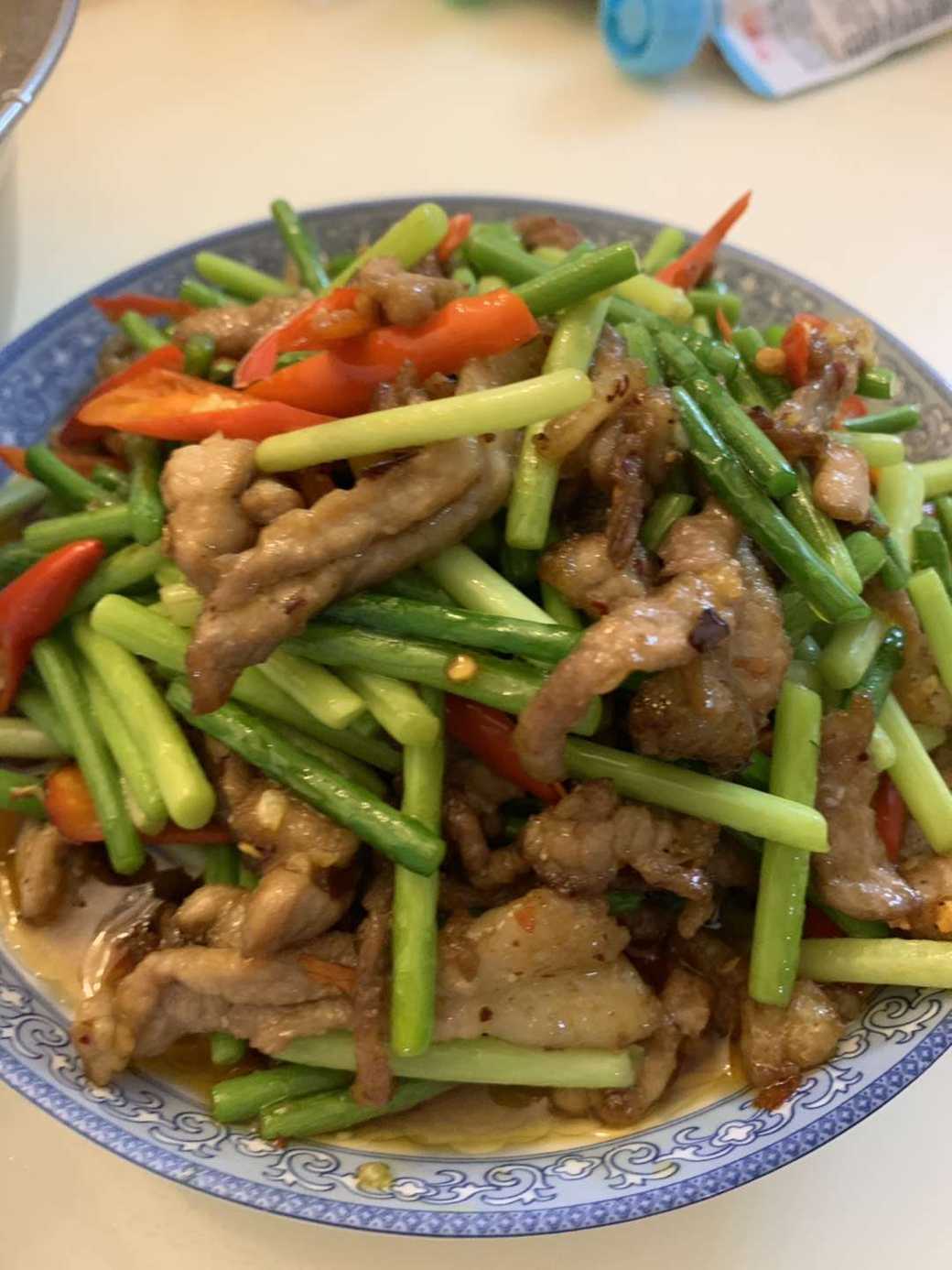 Garlic Fried Meat Slice